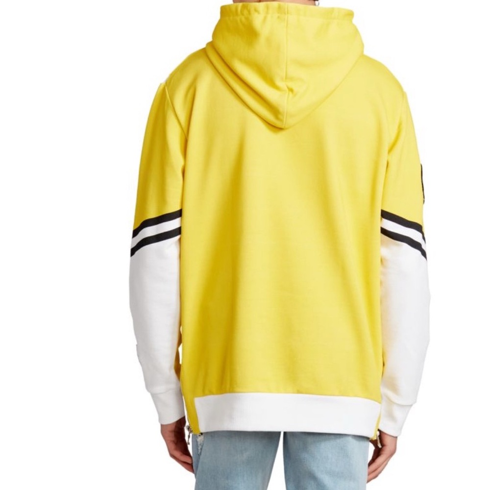 Balmain Yellow and White Men's Sweater